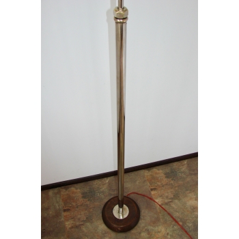 zabytkowa lampa podłogowa z mosiądzu, styl Bauhaus